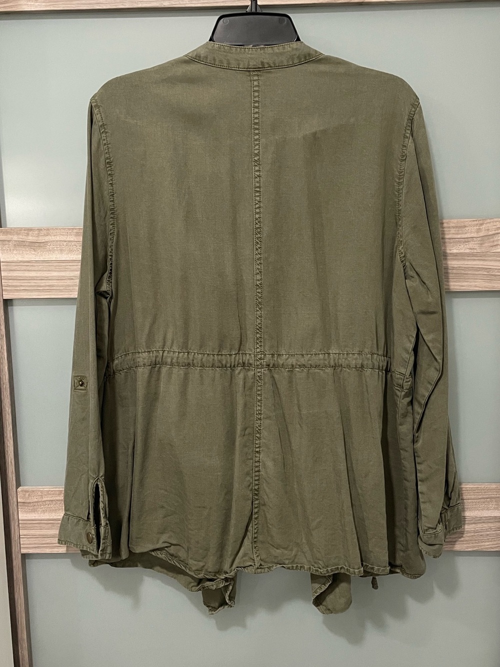 KNOX ROSE Open Front Drape Utility Jacket - Picture 2 of 4